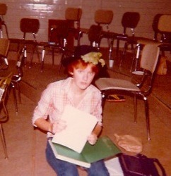 EMILY.1981 I am pictured sitting in the chorus room at Shamrock High School, most likely in late Spring,1981, as there is a yearbook to be signed, sitting on my lap. Although we had met and been acquainted since we were 9 and 10 years old, Amy and I...