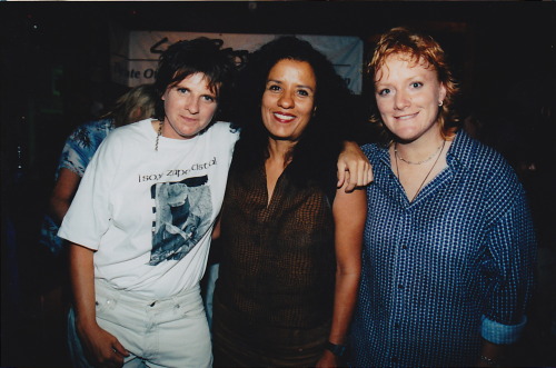 Amy, Cecilia, Emily Zapatista Benefit, Decatur 1998 Photo by Jennifer Warburg